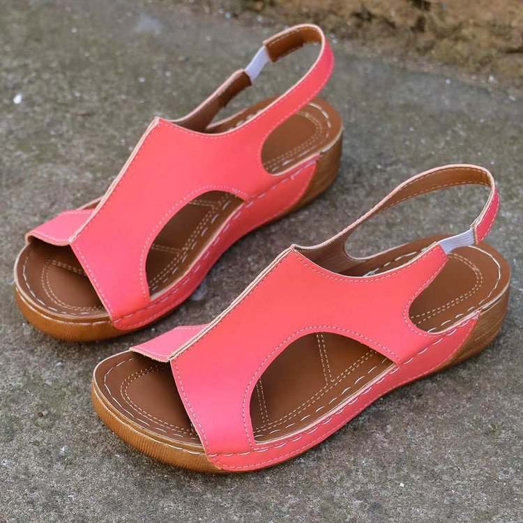 Damen Sandalen mit ergonomischem Fußbett und modischen Cut-Outs EB