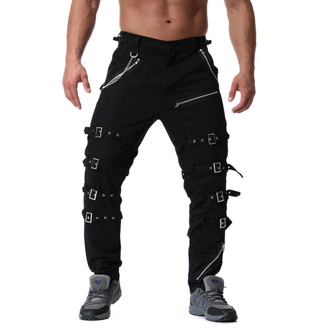 Herren Cargo-Hose mit vielseitigem Schnitt und auffälligen Schnallen EB