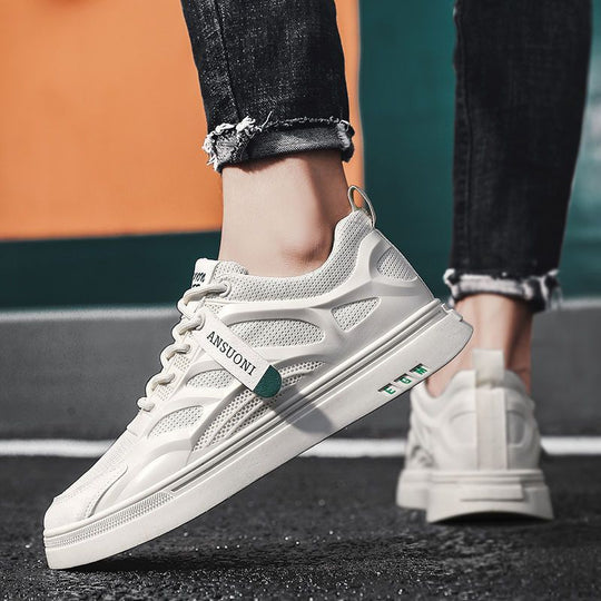 Damen Atmungsaktive Freizeit Sneakers mit flexiblem Sohlenprofil EB