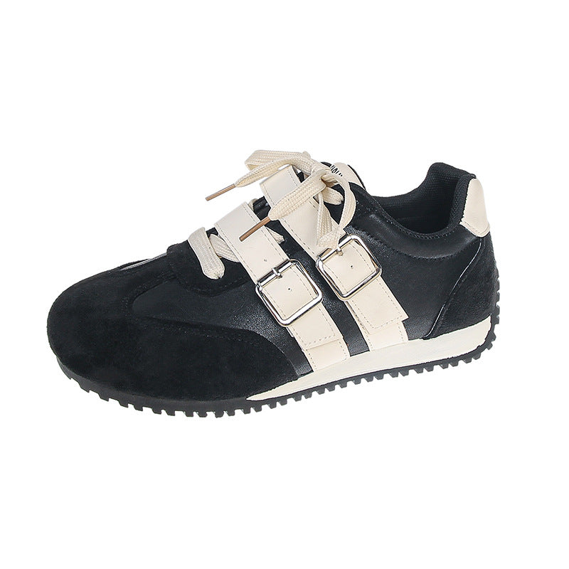 Damen modische Sneakers mit verstellbaren Riemen und komfortabler Sohle EB