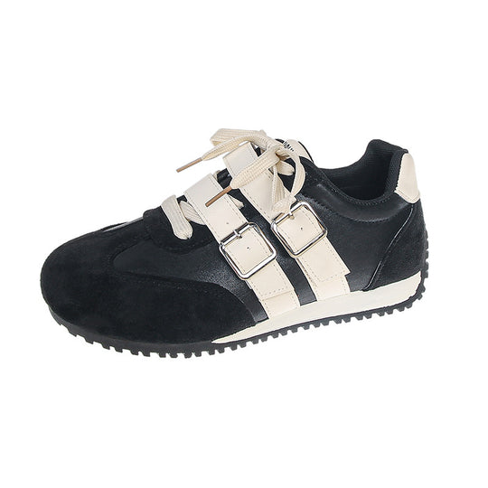 Damen modische Sneakers mit verstellbaren Riemen und komfortabler Sohle EB