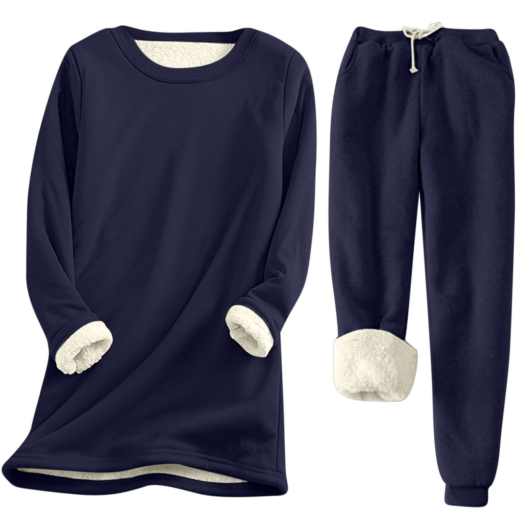 Damen Freizeit Sweatshirt-Set mit kuscheligem Innenfutter und lässiger Passform EB
