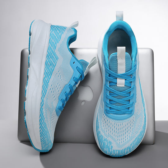 Damen Atmungsaktive Laufschuhe mit stoßdämpfendem Obermaterial und elastischem Schnellschnürsystem EB