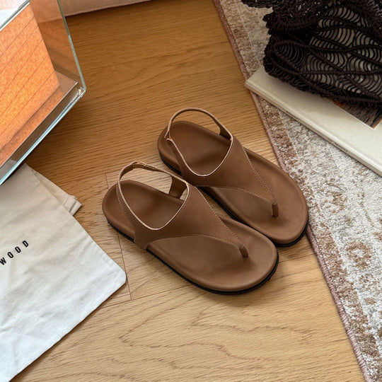Damen Zehentrenner-Sandalen mit ergonomischer Fußbettgestaltung und komfortabel verstellbarem Riemen EB
