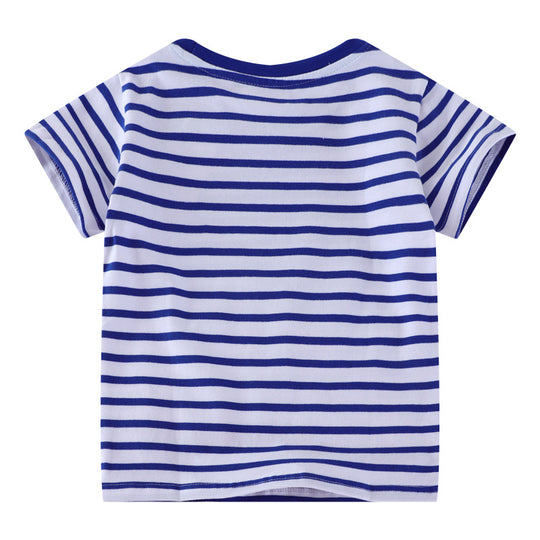 Unisex Baumwoll-T-Shirt mit buntem Baustellenmotiv EB