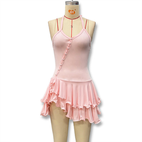 Damen Tänzeroutfit mit raffinierten Volant-Details und elegantem Schnitt EB