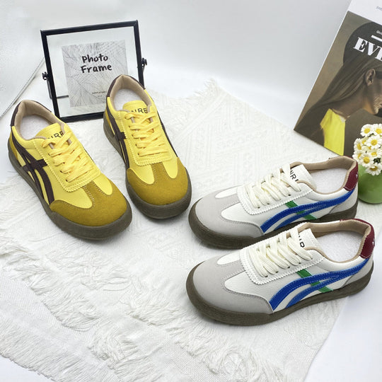 Damen Sportliche Sneakers im Retro-Stil mit atmungsaktivem Obermaterial EB