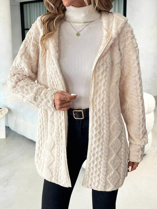 Damen Fleece-Jacke mit luxuriösem samtigem Touch EB