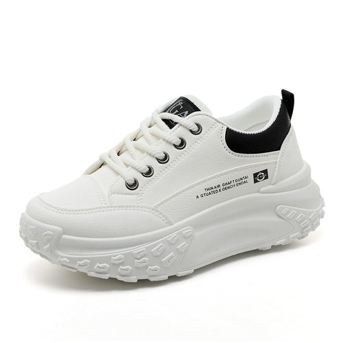 Damen modische Chunky Sneakers mit gepolsterter Sohle und stoßdämpfendem Design EB