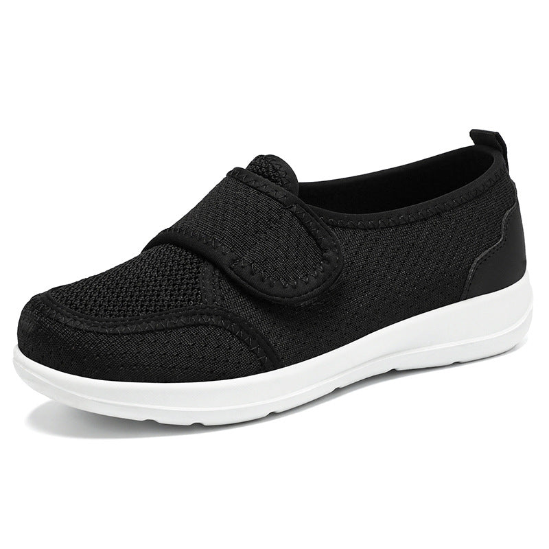 Damen Atmungsaktive Slip-On Freizeitschuhe mit verstellbarem Klettverschluss EB