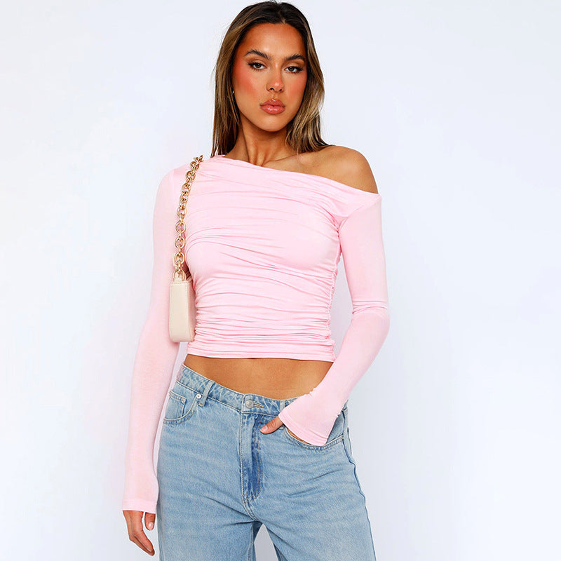 Damen asymmetrisches Langarmoberteil EB