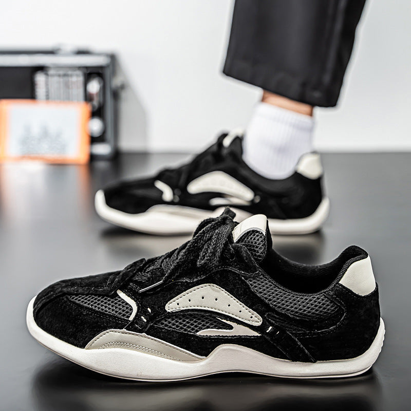 Herren Wildleder-Mesh Casual-Sneaker mit ergonomischer Komfortsohle EB