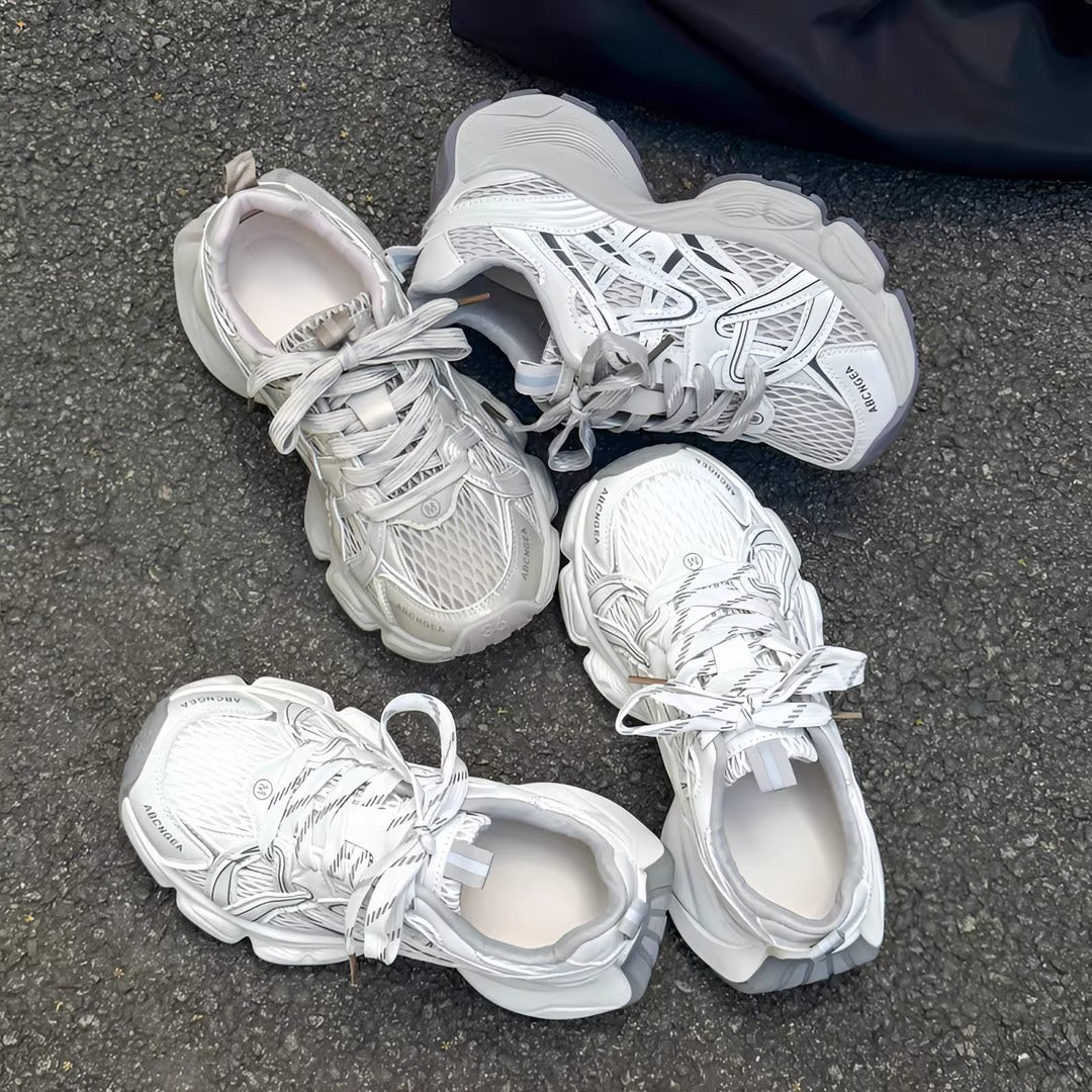 Damen Sportliche Laufschuhe mit atmungsaktiver Netzstruktur und stabiler Dämpfung EB