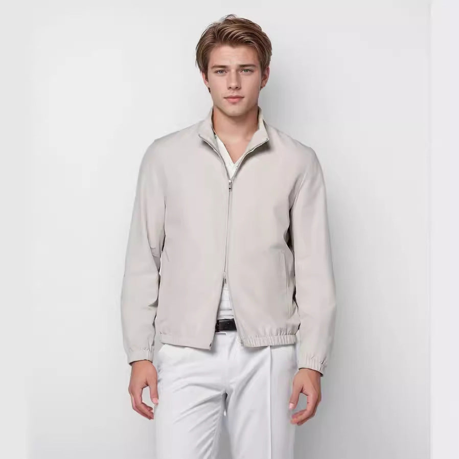 Herren leichte Übergangsjacke mit hohem Kragen EB