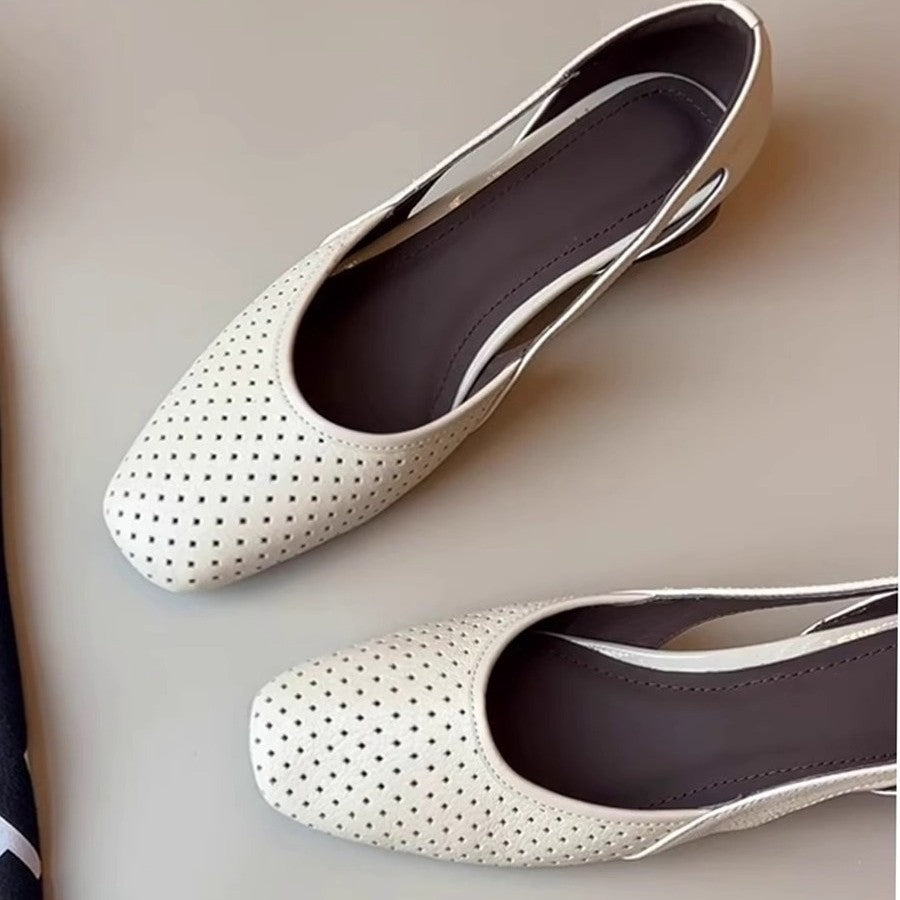 Damen elegante Ballerinas mit perforierter Oberseite und außergewöhnlichem Komfort EB