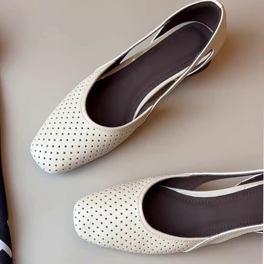 Damen elegante Ballerinas mit perforierter Oberseite und außergewöhnlichem Komfort EB