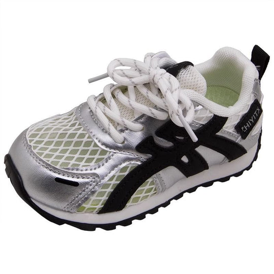 Damen sportliche Sneakers mit atmungsaktivem Netzobermaterial und elastischem Verschluss EB