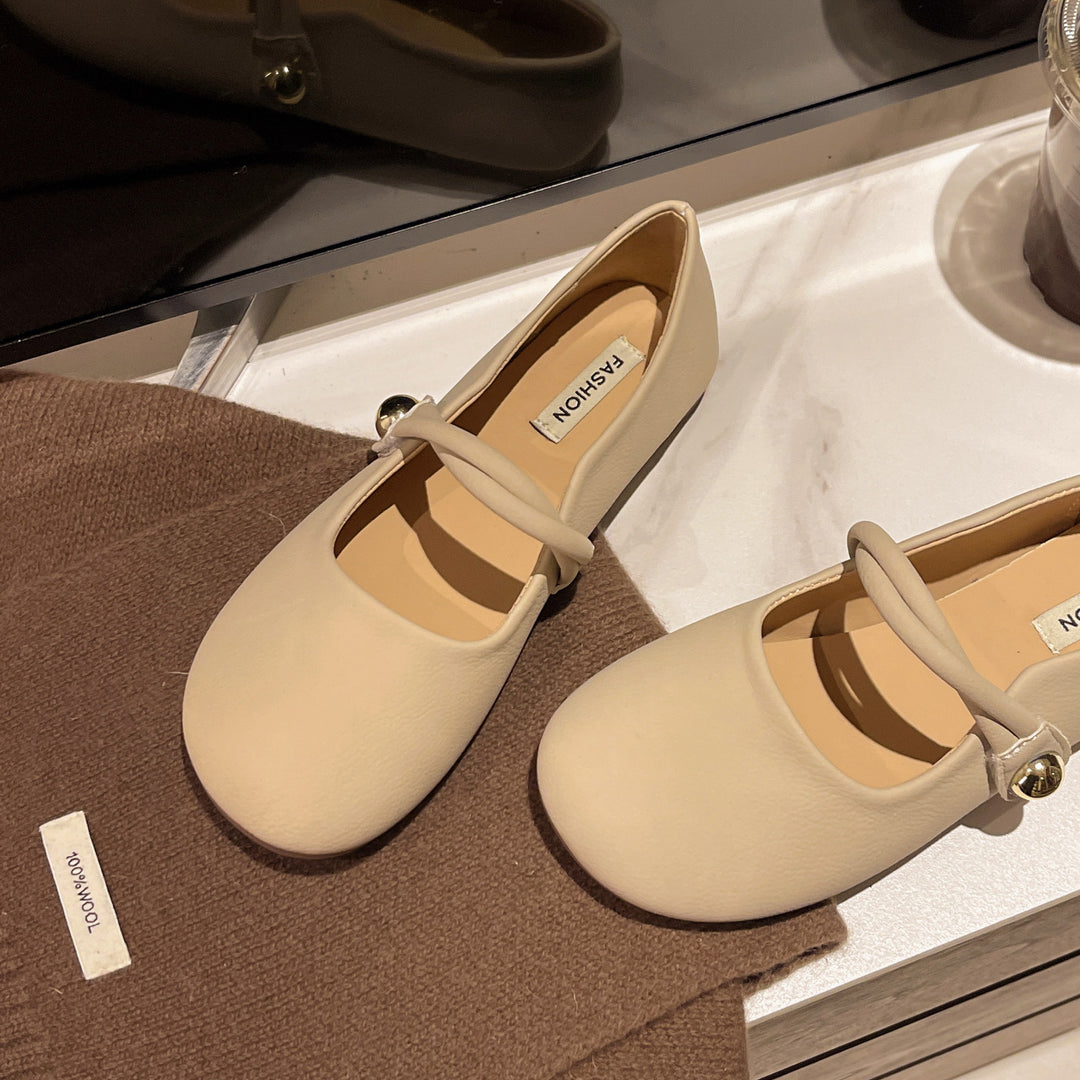 Damen Ballerinas mit elegantem Riemchen und komfortabler Sohle EB