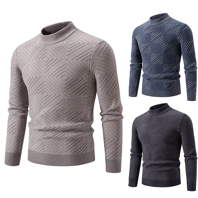Herren eleganter Pullover mit Strukturmuster EB