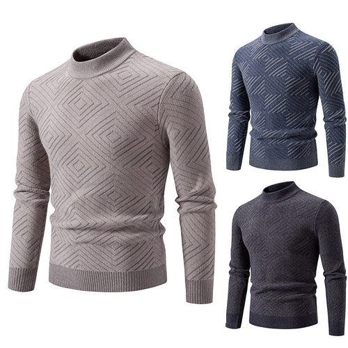 Herren eleganter Pullover mit Strukturmuster EB