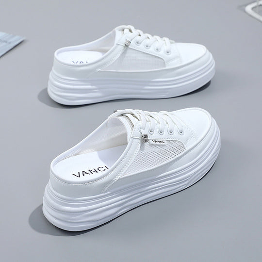 Damen lässige Sneaker mit atmungsaktivem Mesh-Obermaterial und dämpfender Sohle EB