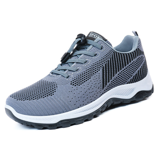 Damen Sportliche Laufschuhe mit atmungsaktivem Strickoberteil und innovativem Schnellschnürsystem EB