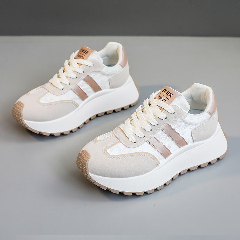 Damen modische Sneakers mit verstärktem Sohlenprofil und atmungsaktivem Obermaterial EB