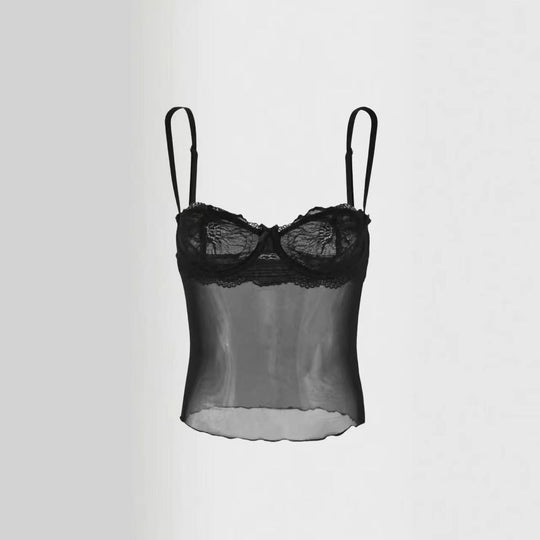 Damen Minirock mit eleganten Spitzenakzenten EB