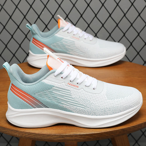 Damen Atmungsaktive Laufschuhe mit flexiblem Mesh-Obermaterial und stoßdämpfender Sohle EB