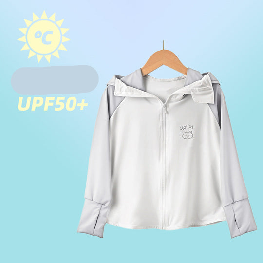 Damen Atmungsaktive Sportjacke mit UV-Schutz und Kapuze EB