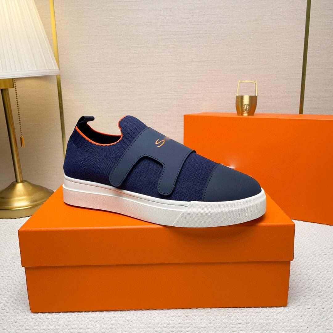 Damen Sportliche Slip-On Sneakers mit elastischem Verschluss und atmungsaktiver Oberfläche EB