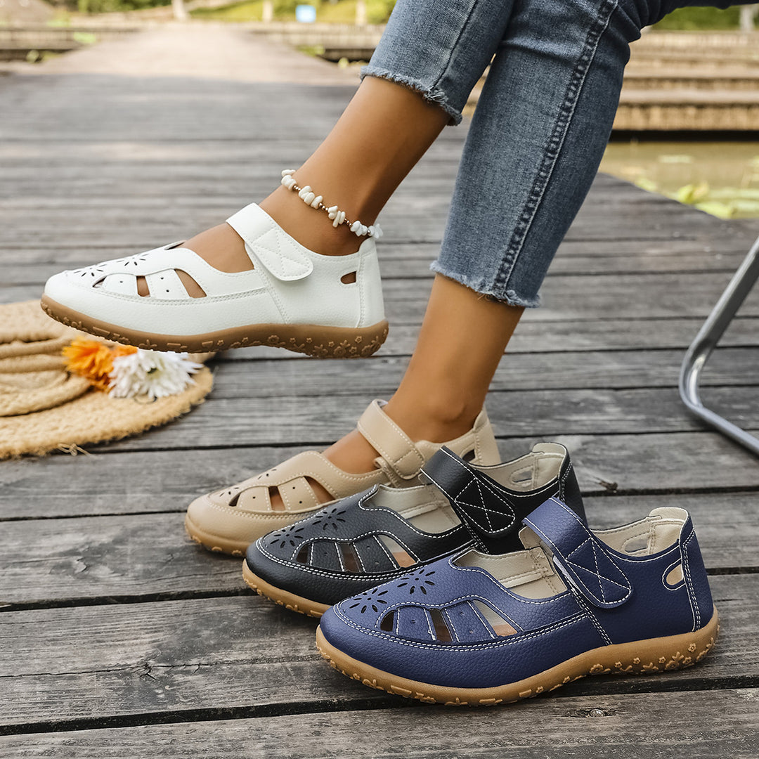 Damen Atmungsaktive Sandalen mit verstellbarem Klettverschluss EB