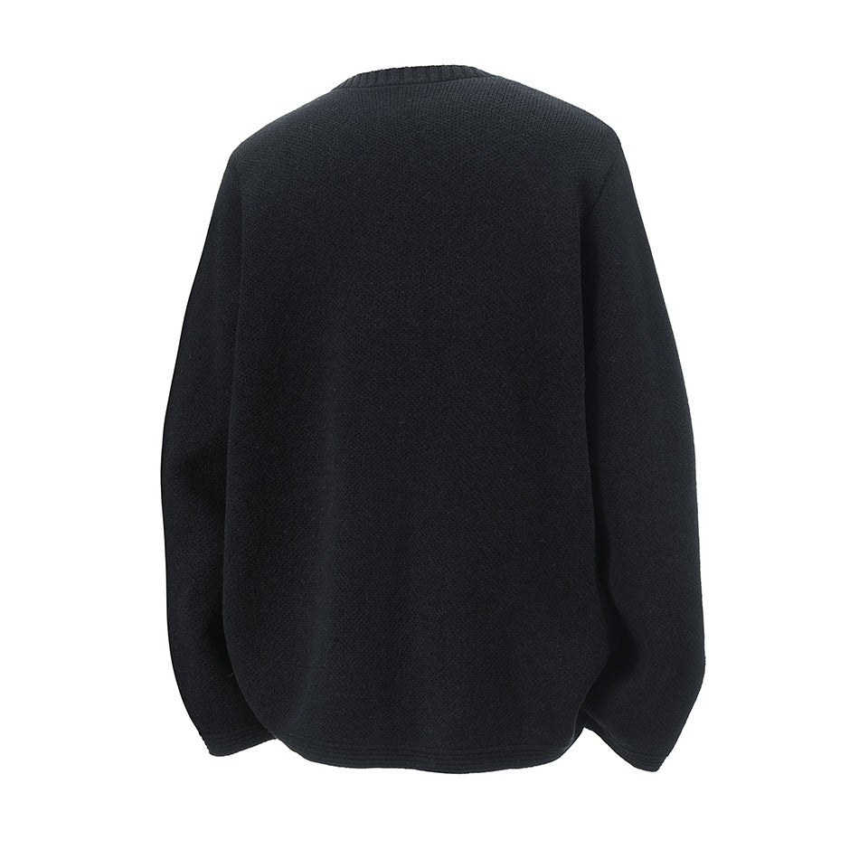 Damen Strickjacke mit hohem Kragen und dezenten Knopfdetails EB