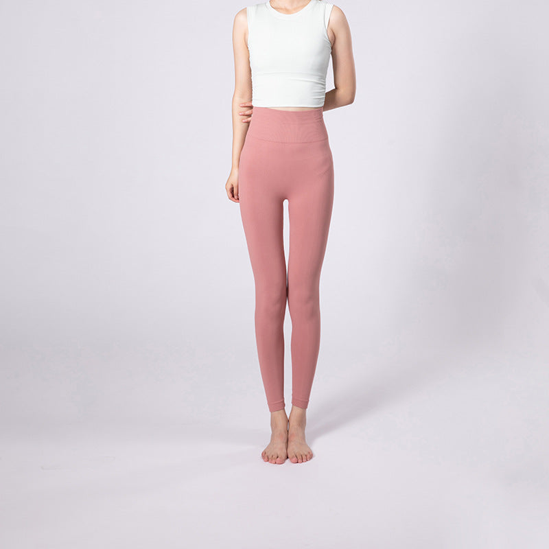 Damen Hochwertiges Funktions-Set mit sportlichem Cropped Top und High-Waist Leggings EB