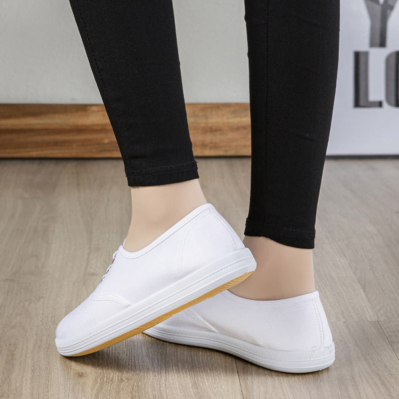 Damen Bequeme Stoffschuhe mit elastischem Riemen EB