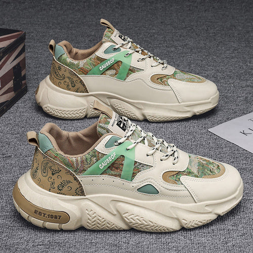 Damen Sportliche Chunky Sneakers mit atmungsaktivem Obermaterial EB