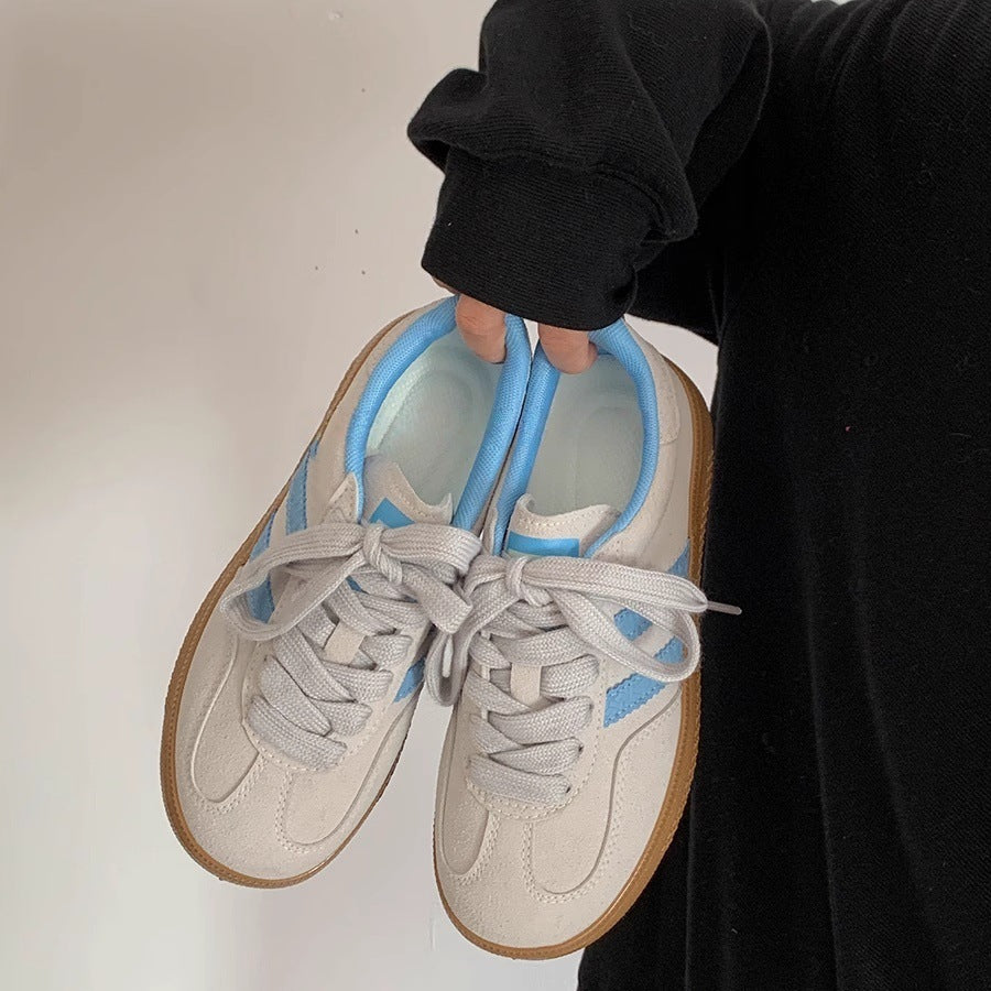 Damen Sneakers mit weichem Obermaterial und trendigen Farbakzenten EB