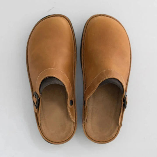 Damen Clogs mit komfortabler Fußbettgestaltung und elegantem Riemen EB