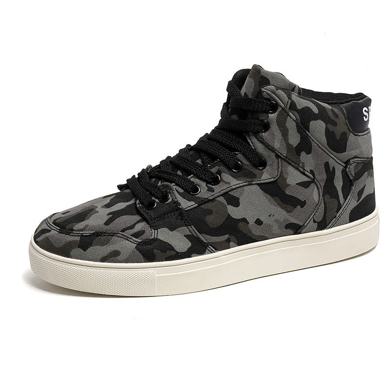 Damen High-Top Sneakers mit modernem Camouflage-Design und gepolsterter Knöchelstütze EB