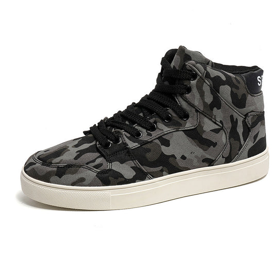 Damen High-Top Sneakers mit modernem Camouflage-Design und gepolsterter Knöchelstütze EB