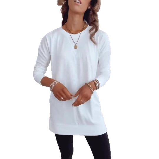 Damen Langarmshirt aus atmungsaktiver Baumwolle Heidi-Mode