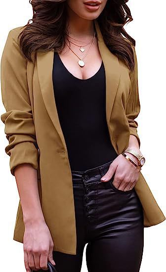 Damen Elegante, taillierte Blazerjacke aus feinem Material EB