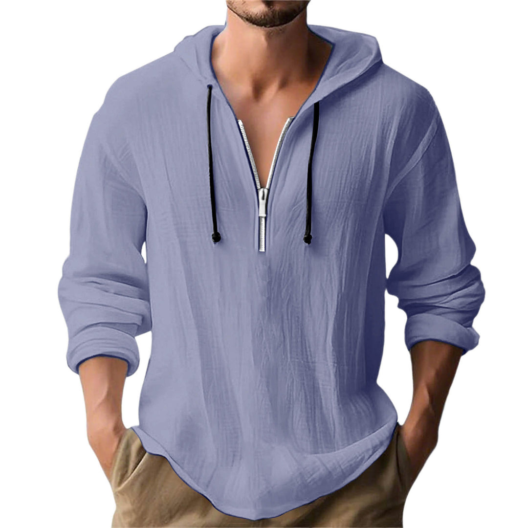 Herren lässiger Kapuzenpullover mit Reißverschluss EB