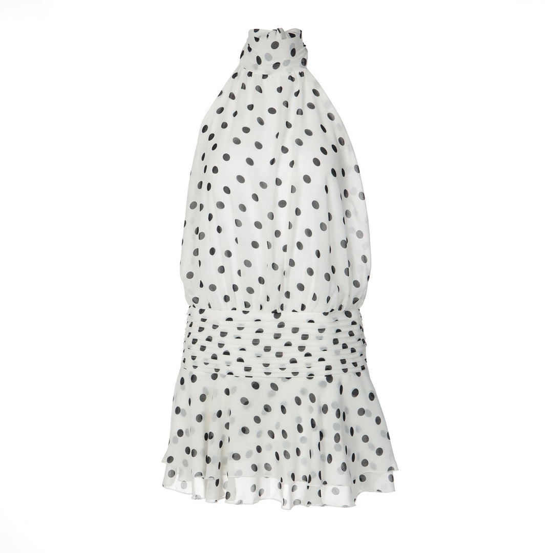 Damen Halterkleid mit verspieltem Punkten EB