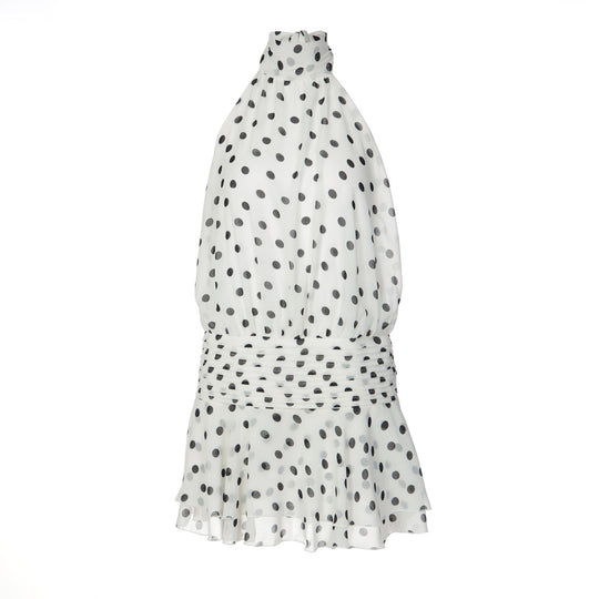 Damen Halterkleid mit verspieltem Punkten EB
