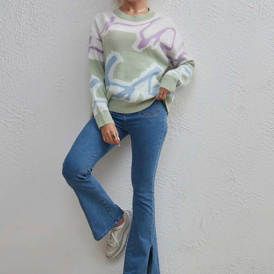 EB | Pullover mit Farbblock