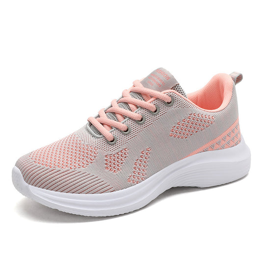 Damen nan leichte Laufschuhe mit atmungsaktivem Strickobermaterial und viskoelastischer Komfortsohle EB