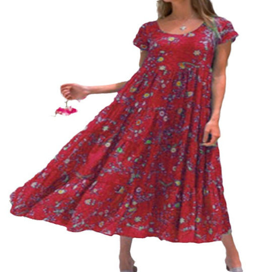 Damen Strandkleid aus leichtem, atmungsaktivem Baumwollmaterial von EB