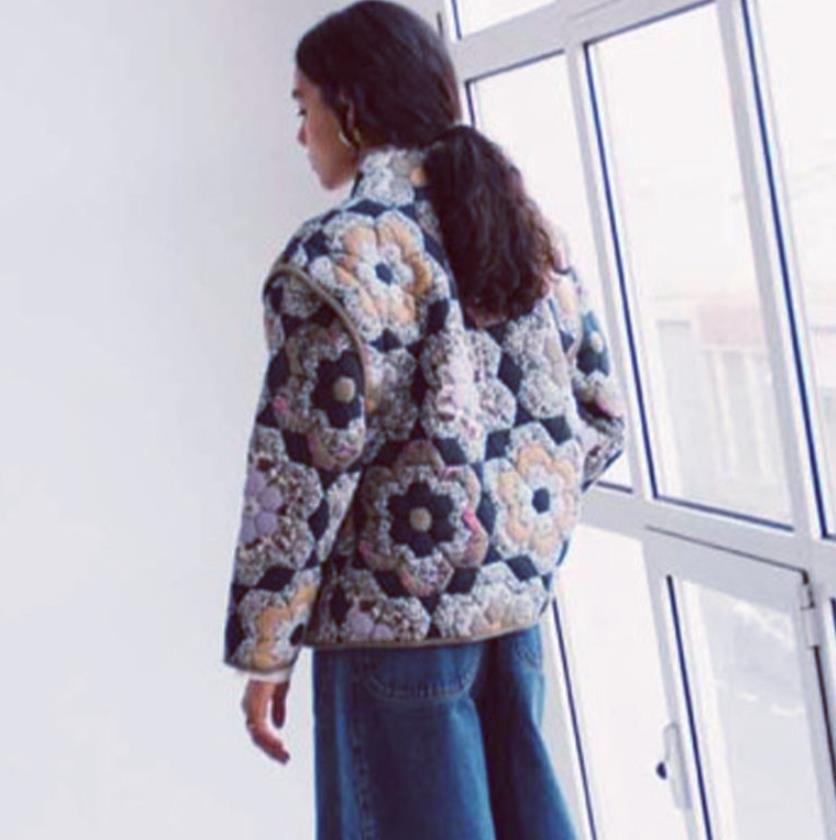 Damen Patchwork-Weste EB
