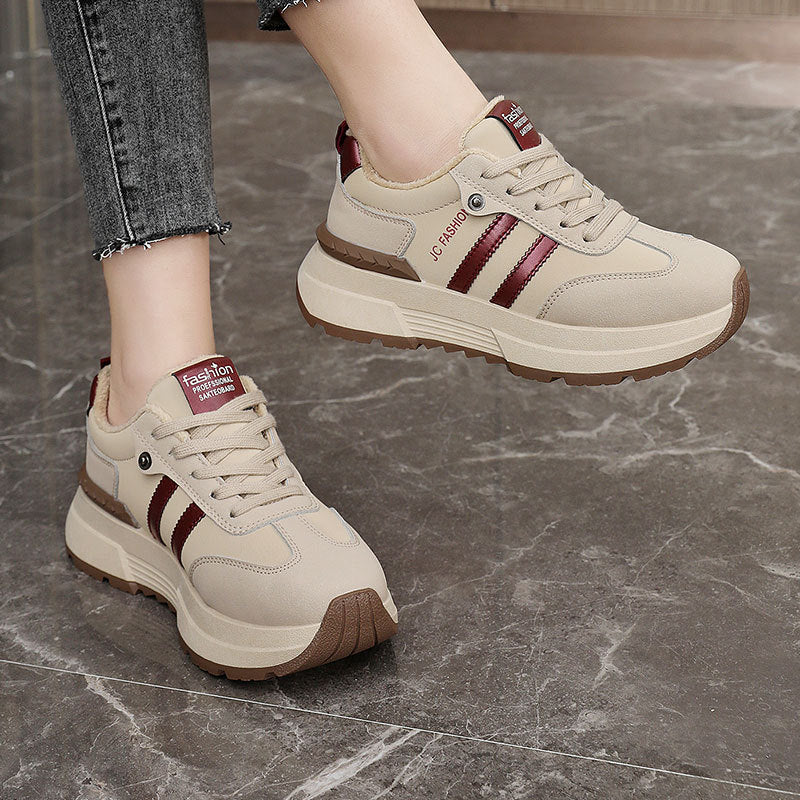 Damen trendige Sneakers mit dämpfender Sohle und atmungsaktiver Innenausstattung EB
